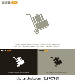 Vector icon Hand truck