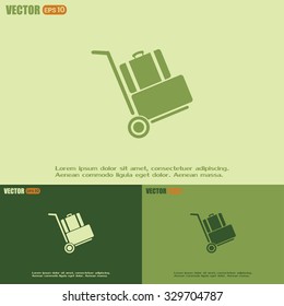 Vector icon Hand truck