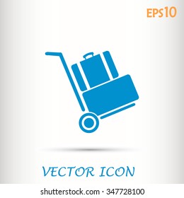 Vector icon Hand truck