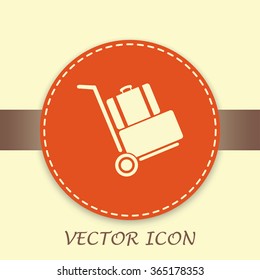 Vector icon Hand truck