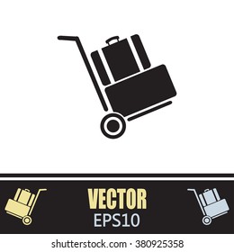 Vector icon Hand truck