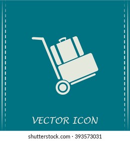 Vector icon Hand truck