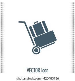 Vector icon Hand truck