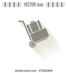 Vector icon Hand truck