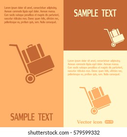 Vector icon Hand truck