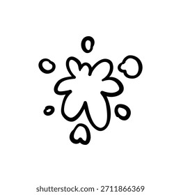 Vektorsymbol von handgezeichneten Karikaturen Ausdruckszeichen doodle, Kurve Richtungspfeile, Emoticon Effekte Design-Elemente, Zeichentrickfigur Emotionssymbole, niedliche dekorative Pinselstriche Linien