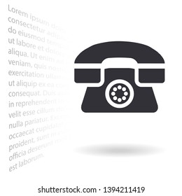 vector icon handset . Lorem Ipsum Illustration design