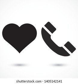 vector icon handset . Lorem Ipsum Illustration design