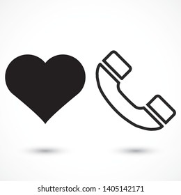 vector icon handset . Lorem Ipsum Illustration design