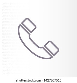 vector icon handset . Lorem Ipsum Illustration design