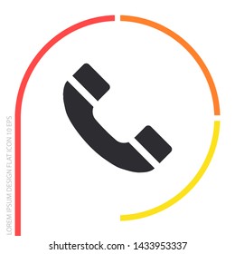 vector icon handset . Lorem Ipsum Illustration design