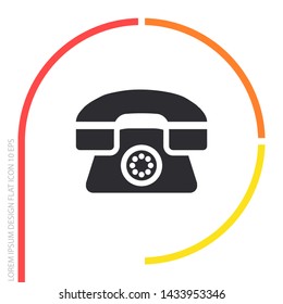 vector icon handset . Lorem Ipsum Illustration design