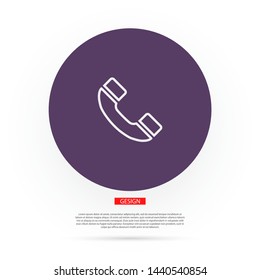 vector icon handset . Lorem Ipsum Illustration design