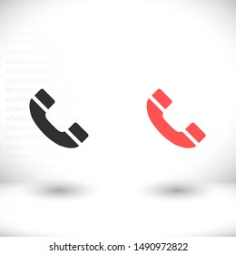 vector icon handset . Lorem Ipsum Illustration design