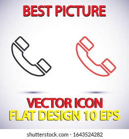 vector icon handset . Lorem Ipsum Illustration design