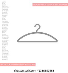 Vector icon hanger 10 EPS . Lorem Ipsum Illustration design