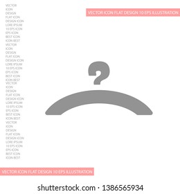 Vector icon hanger 10 EPS . Lorem Ipsum Illustration design