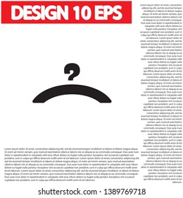 Vector icon hanger 10 EPS . Lorem Ipsum Illustration design