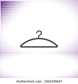 Vector icon hanger 10 EPS . Lorem Ipsum Illustration design