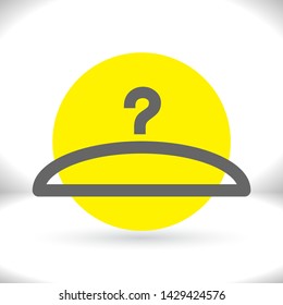Vector icon hanger 10 EPS . Lorem Ipsum Illustration design