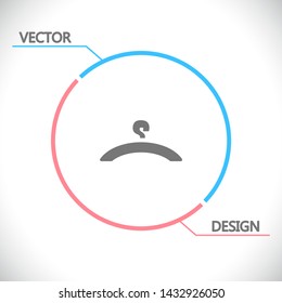 Vector icon hanger 10 EPS . Lorem Ipsum Illustration design