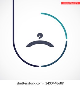 Vector icon hanger 10 EPS . Lorem Ipsum Illustration design