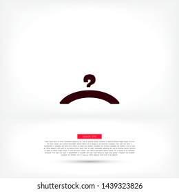 Vector icon hanger 10 EPS . Lorem Ipsum Illustration design