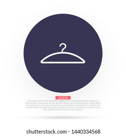 Vector icon hanger 10 EPS . Lorem Ipsum Illustration design