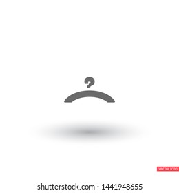 Vector icon hanger 10 EPS . Lorem Ipsum Illustration design