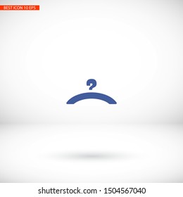 Vector icon hanger 10 EPS . Lorem Ipsum Illustration design