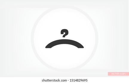 Vector icon hanger 10 EPS . Lorem Ipsum Illustration design