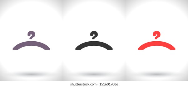 Vector icon hanger 10 EPS . Lorem Ipsum Illustration design