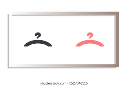 Vector icon hanger 10 EPS . Lorem Ipsum Illustration design