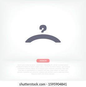 Vector icon hanger 10 EPS . Lorem Ipsum Illustration design