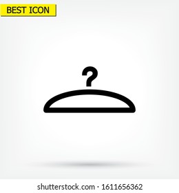 Vector icon hanger 10 EPS . Lorem Ipsum Illustration design