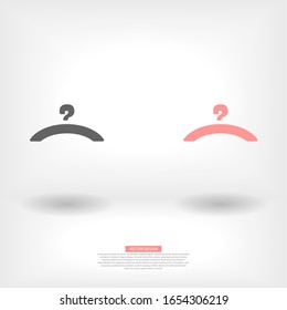 Vector icon hanger 10 EPS . Lorem Ipsum Illustration design