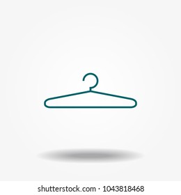 Vector icon hanger for clothes