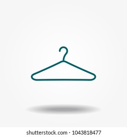 Vector icon hanger for clothes