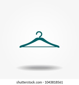 Vector icon hanger for clothes