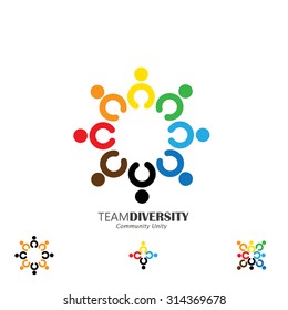 vector icon of happy, excited, joyous people circle. This also represents celebration, community, entertainment, fun, party, frenzy, disco, dance, excitement