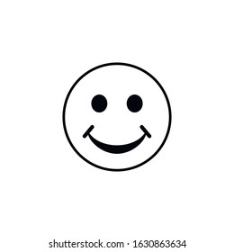 Vector icon of a happy smile. Smiling face icon symbol