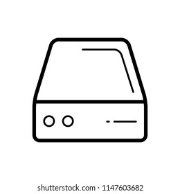 Vector icon for hard drive