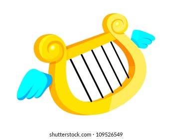 vector icon harp