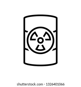 Vector icon for hazardous waste