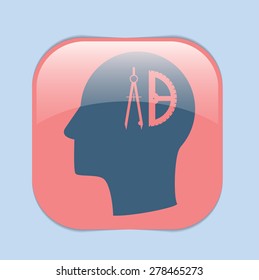 Similar Images, Stock Photos & Vectors of Vector Icon head think