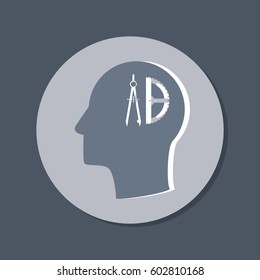 Similar Images, Stock Photos & Vectors of Vector Icon head think