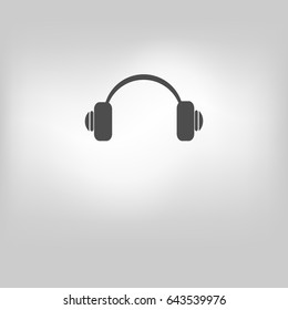 vector icon headphone call center illustration on background