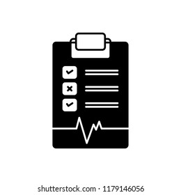 Vector icon for health report