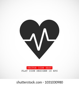 Vector icon heart 10 EPS