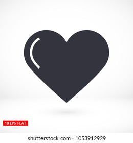 Vector icon heart 10 EPS